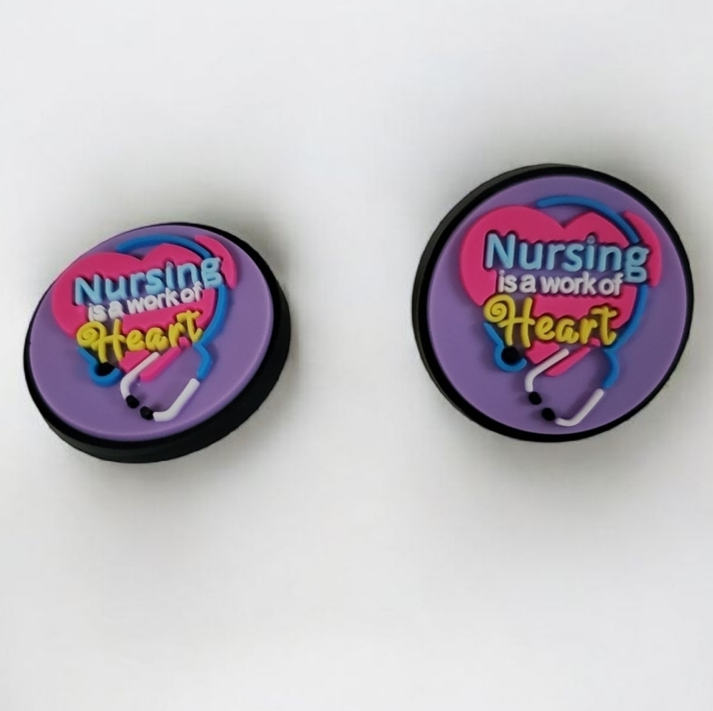 Nurse Croc Charms RN Jibbitz Set Healthcare Nurse Shoe Accessories Scrub Life